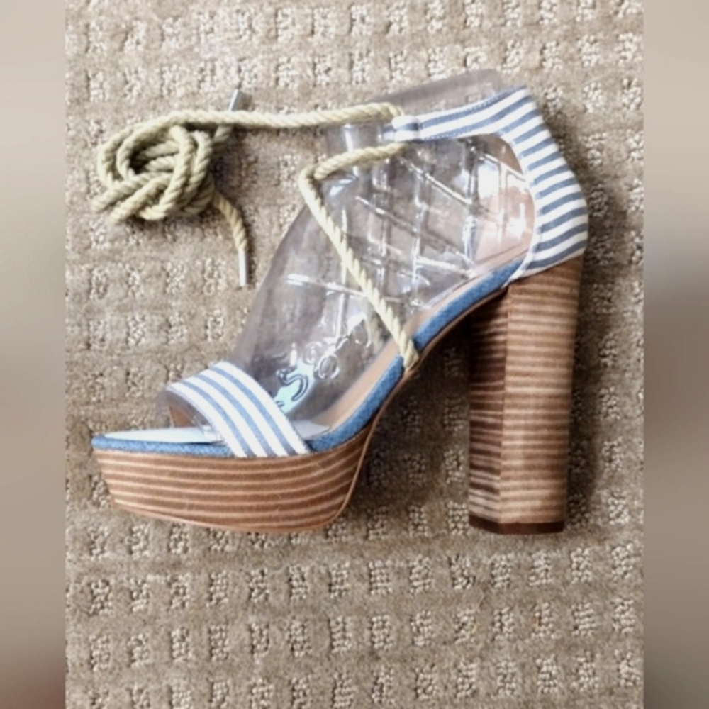 🇺🇸 Steve Madden Rue Block Heel Platform Sandals - Picture 4 of 12